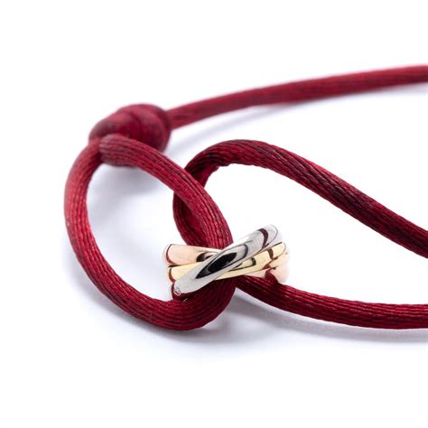 cartier trinity bracelet silk cord|cartier trinity bracelet meaning.